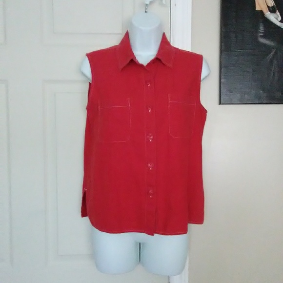 Coldwater Creek Tops - Coldwater Creek Sleeveless button up Top